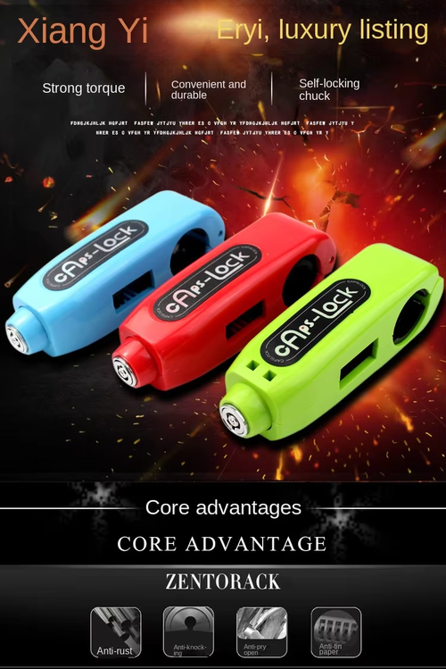 Electric bike anti-theft lock motorcycle lock handlebar lock with alarm