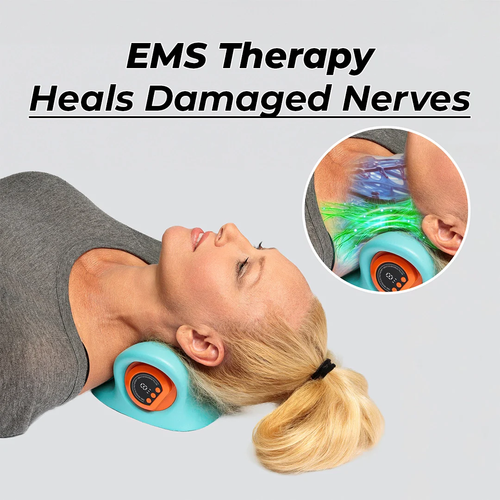 Multifunctional shoulder and neck massager Massage pillow Portable household electric kneading neck hot compress massager