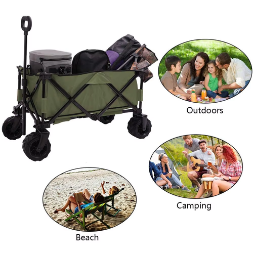 Outdoor folding large camping cart camping cart camper