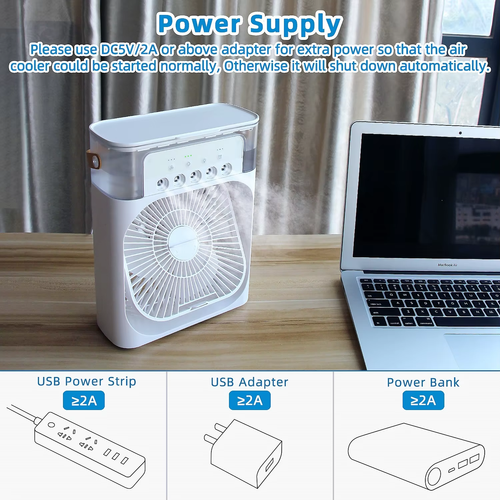 5v Dc Mini Fan Usb Rechargeable Portable Removable Office Desktop Fans 10inch