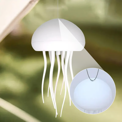 Sound-Controlled Gradient Jellyfish Lamp with Dancing Tentacles