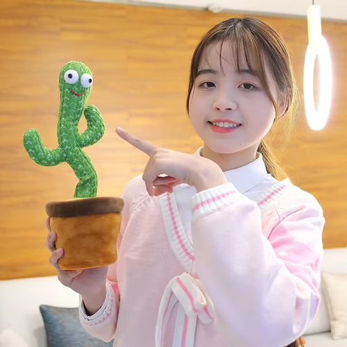 Dancing Cactus Talking, singing and dancing electric plush toy