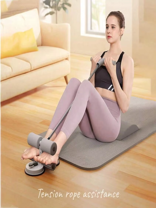 Sit-up aid, household abdominal curling rope, double suction cup foot hook