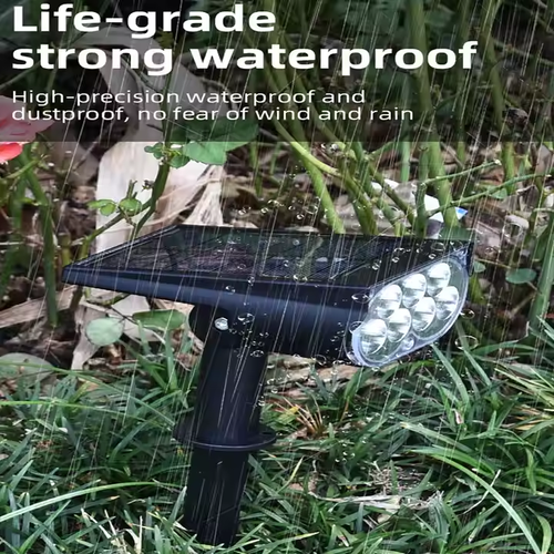 New solar outdoor waterproof tree light, super bright landscape garden lawn light, garden decorative lighting spotlight