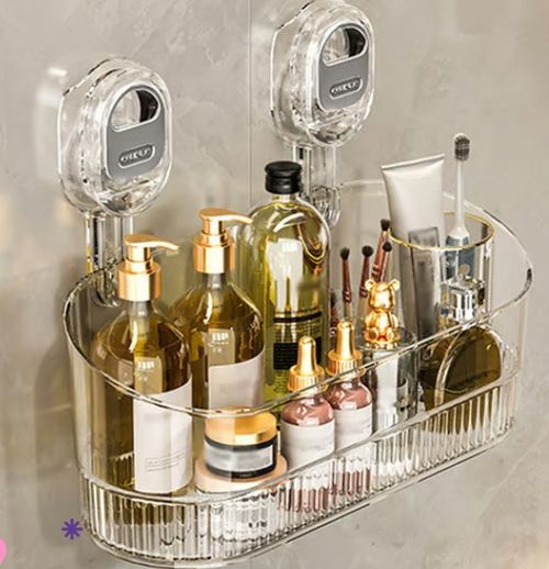 🔥Limited Time 49% OFF🔥Suction Cup Storage Rack with Drain Hole