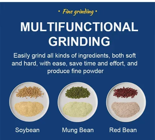 🌱 High performance Home Grinder -🔥 Mash all your food! Easily mash a variety of tough foods. With two titanium alloy blades.304 stainless steel body.
