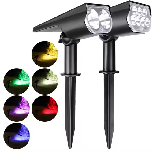 New solar outdoor waterproof tree light, super bright landscape garden lawn light, garden decorative lighting spotlight