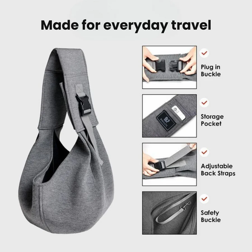 Travel Messenger Cat Bag Dog Adjustable Buckle Bag Large Capacity Portable Pet Backpack