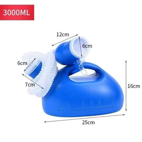 2000ml Men's Urinal & 1000ml Female Urinal – Sleep Easy, Stay Dry, No Spills