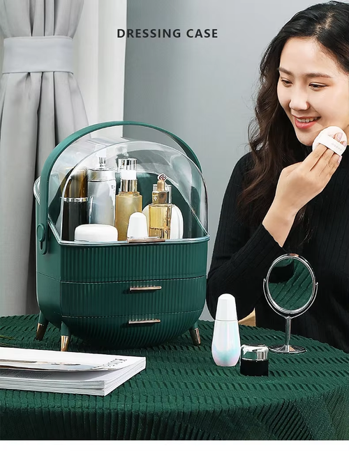 Light luxury cosmetics storage box