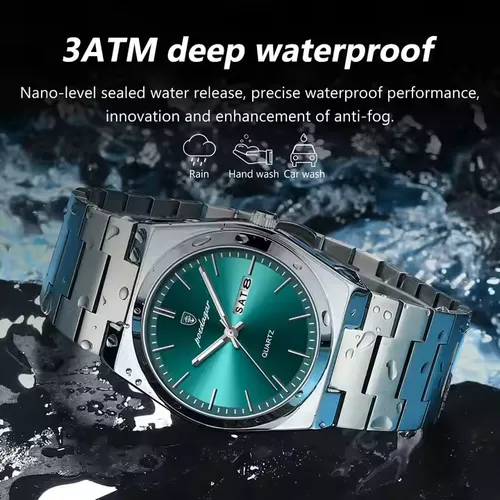 Poedagar 930 Top Brand Luminous Hand Quartz Watch Men Fashion Business Calendar Watch Luxury Stainless Steel Watch