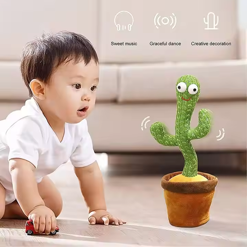 Dancing Cactus Talking, singing and dancing electric plush toy