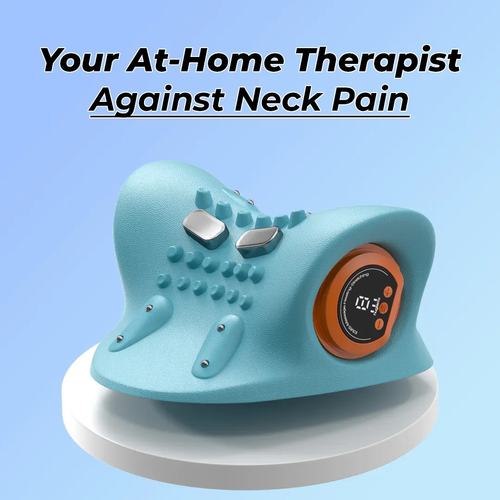 Multifunctional shoulder and neck massager Massage pillow Portable household electric kneading neck hot compress massager