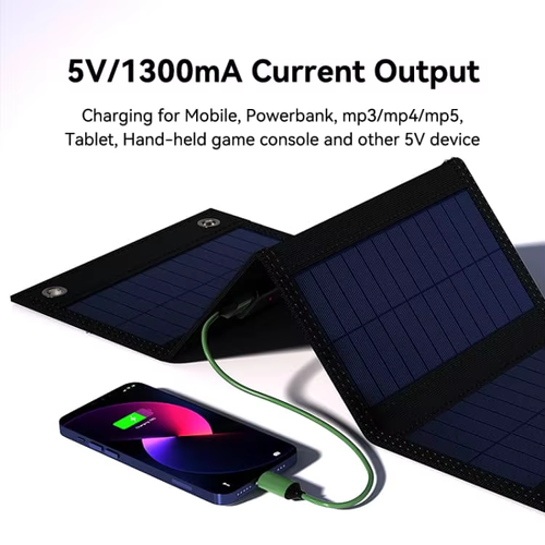 Monocrystalline Silicon 8W Foldable Solar Panel Charger for Cell Phones MP3 MP4 MP5 Tablets Game Consoles and 5V Devices