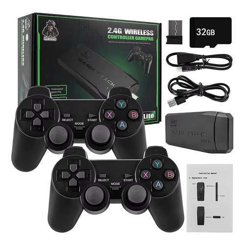 High Quality M8 4K ultra hd Game Stick 2.4 g Wireless Controller Gamepad 64GB 20000 Gamestick Retro Mini Game Console