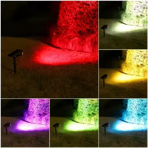 New solar outdoor waterproof tree light, super bright landscape garden lawn light, garden decorative lighting spotlight