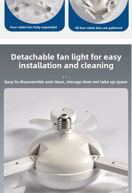 2025 New Foldable Socket Remote Control Drone Silent Fan Light With 60W Ceiling Lights for Dining Kitchen Living Room