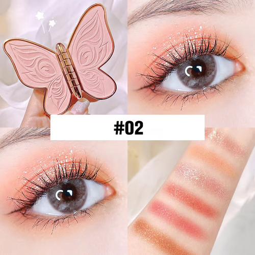 💄6 colors lucky butterfly eye shadow
