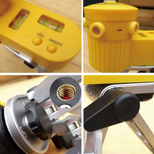 LV06 laser level 4 in 1 household level ruler laser ruler can rotate with tripod line tool