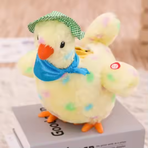 Simulation egg-laying chicken toy chick Children's baby cute pet decompression artifact chicken that lays eggs