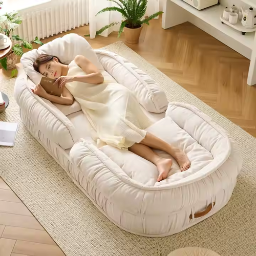Lazy sofa can lie down and sleep on balcony tatami bedroom room reading small sofa