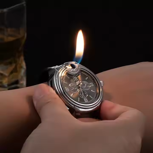 Watch Lighter Windproof Gas Torch Lighter Multi-function Refillable Cigarette Gas Lighter