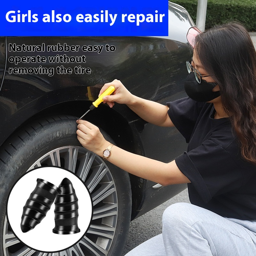 Self-Sealing Mushroom Plug Kit for Electric Bike & Motorcycle Tubeless Tires – A Damage-Free, Quick Tire Repair Tool