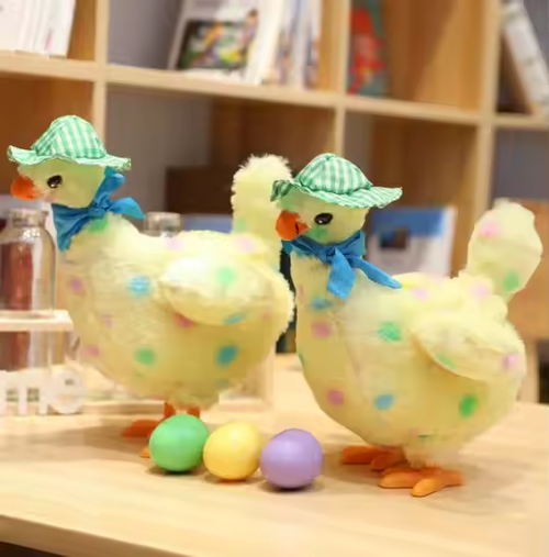 Simulation egg-laying chicken toy chick Children's baby cute pet decompression artifact chicken that lays eggs