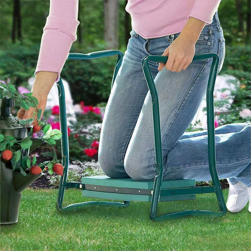 Garden Kneeler and Seat Foldable Garden Stool Heavy Duty Gardening Bench for Kneeling Sitting with Handles