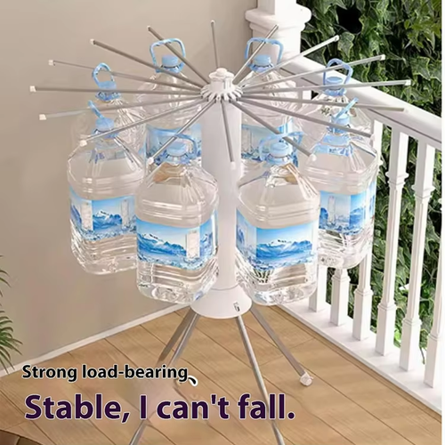 360 degree rotating octopus clothes drying rack floor folding clothes drying rod