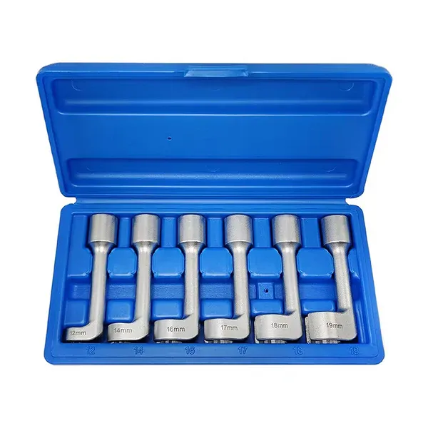 Open hexagon slotted oxygen sensor wrench diesel injection pipe socket wrench   Suitable for various vehicles