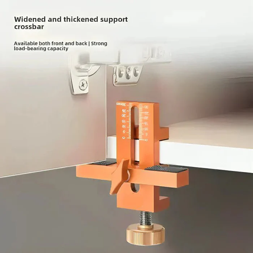 New cabinet door installation aid woodworking cabinet door fixed artifact aluminum alloy quick positioning hole opening tool