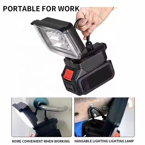 Lithium Battery Portable Flashlight Cordless Emergency Outdoor Light Camping Light Electric LED Lights