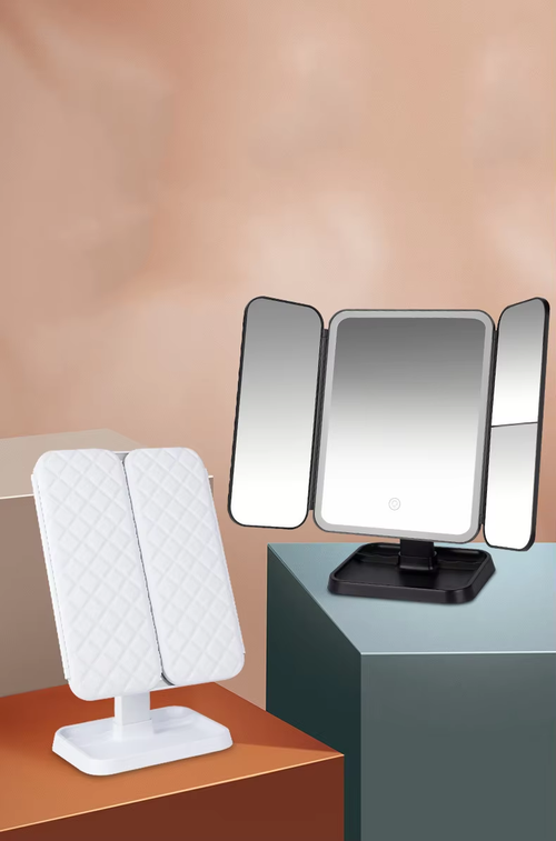 Led Makeup Mirror Portable Salon Mirror with Led Lights Lights Magnifying Handheld Led Makeup Mirror