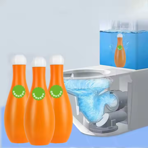 Magic Toilet Cleaner Bathroom Bowling Bottle Blue Liquid Automatic Toilet Freshener Detergent