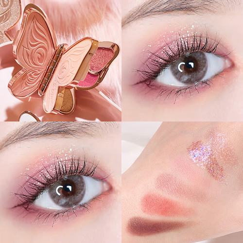 💄6 colors lucky butterfly eye shadow