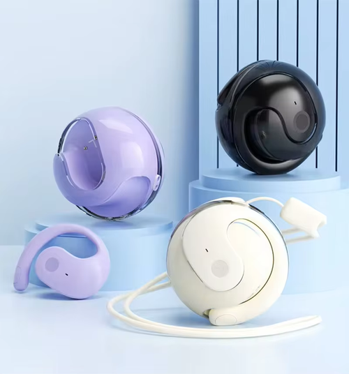 New Small Coconut Ball Bluetooth Headset Wireless Ear-hook Style Super Long Battery Life Noise Cancelling Headphones
