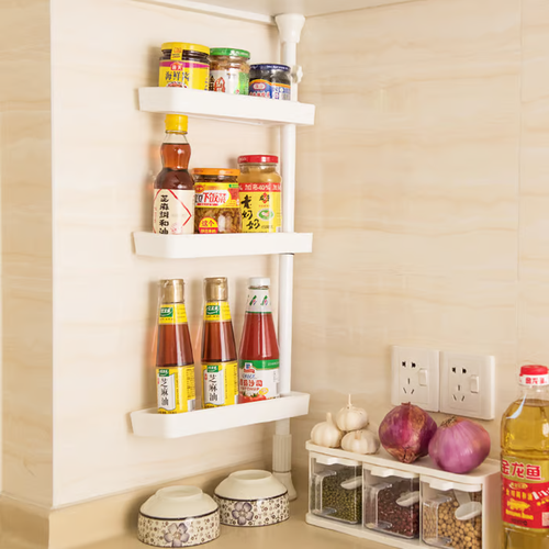 🌟Retractable 3-Layer Punch-free Kitchen Spice Rack🌟