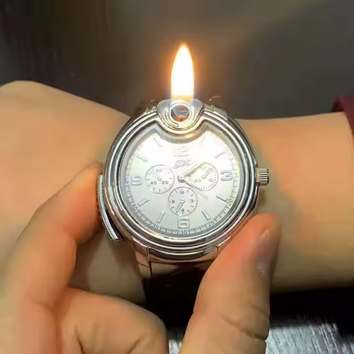 Watch Lighter Windproof Gas Torch Lighter Multi-function Refillable Cigarette Gas Lighter