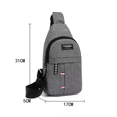 Men's fashionable and convenient casual chest bag Oxford cloth sports travel chest bag cash register crossbody
