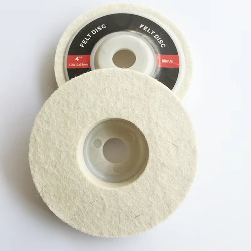 Polishing Stone Wool Felt Wheel with 100% Wool Felt Polishing Wheel 4inch