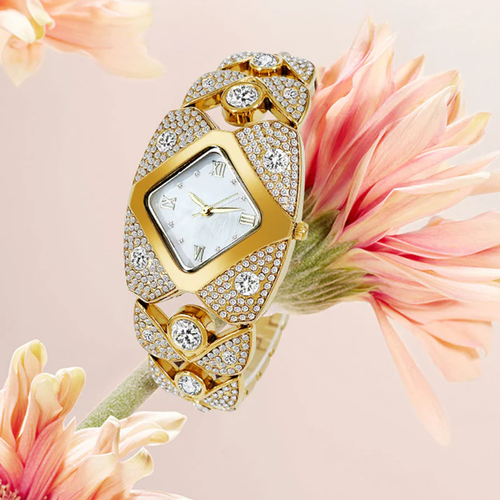 💎49% off ⌚Women's Retro Quartz Watch with Sparkling Rhinestones