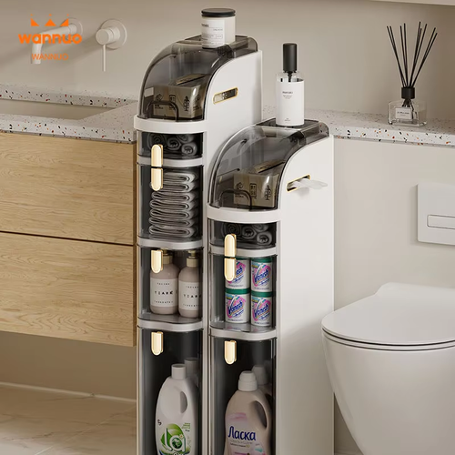 Kitchen gap shelves, bathroom gap drawer storage cabinets