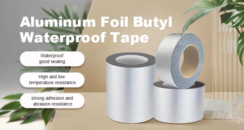 Butyl tape waterproofing roll Yellow glue white glue iron sheet leak-proof sun room waterproofing material Size: 0.12cm*5cm*50cm
