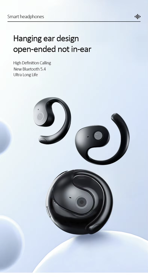 New Small Coconut Ball Bluetooth Headset Wireless Ear-hook Style Super Long Battery Life Noise Cancelling Headphones