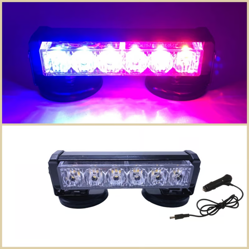 Wireless remote control car rechargeable warning light strong magnetic flashing light