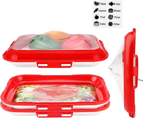 Multifunctional double-sided fresh-keeping box vacuum fresh-keeping tray refrigerator fresh-keeping tray