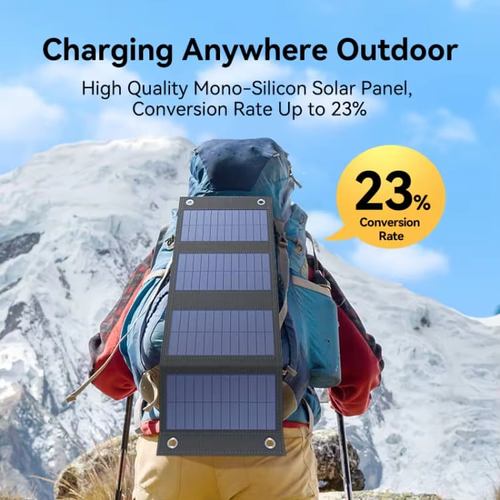 Monocrystalline Silicon 8W Foldable Solar Panel Charger for Cell Phones MP3 MP4 MP5 Tablets Game Consoles and 5V Devices