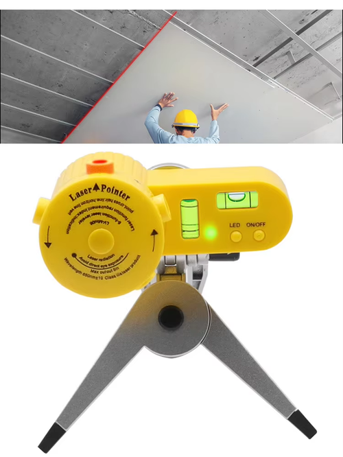 LV06 laser level 4 in 1 household level ruler laser ruler can rotate with tripod line tool