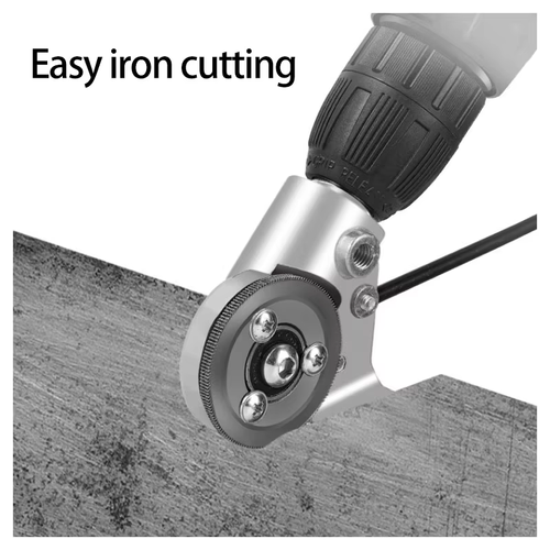Hand drill converted into shears converted into metal plate cutter new artifact iron scissors converted into cutter